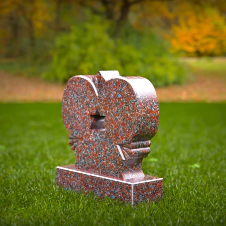 1404 - Heart-Shaped Memorial with Star of David - 7