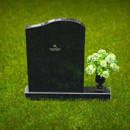 1328 - Timeless Upright Headstone with Rounded Top