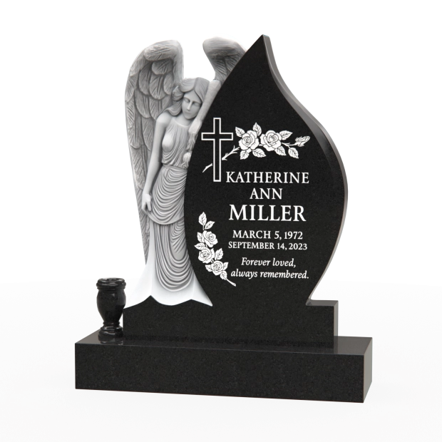 1201124 - Guardian Angel with Cross Monument