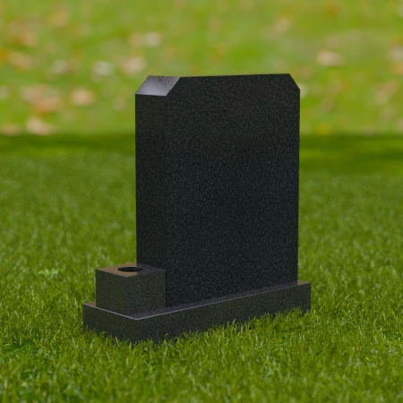 1689 - Traditional Memorial Headstone with a Built-in Vase – A Classic Tribute - 3