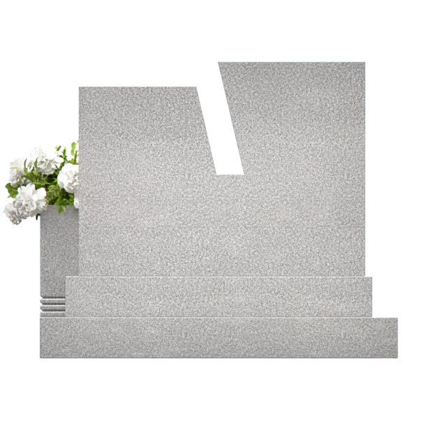 1201040 - Begleiter Stehender Grabstein mit modernem Design und Blumenvase