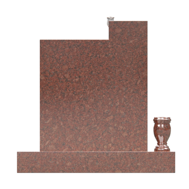 1205129 - Herzförmiges Denkmal mit Kreuz- und Schmetterlingsmotiven