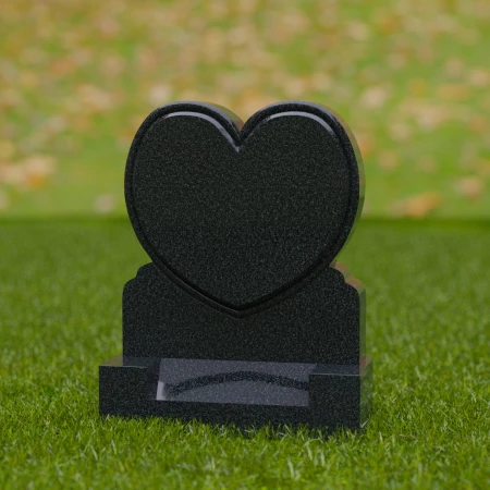 1692 - Heart-Shaped Memorial Headstone – A Symbol of Love and Everlasting Remembrance