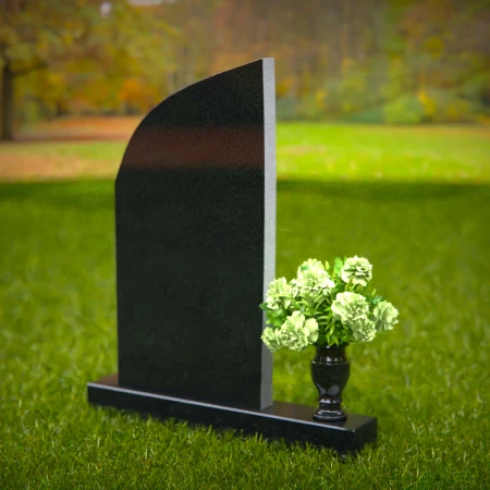 1345 - Elegant Slant Memorial Headstone - 28