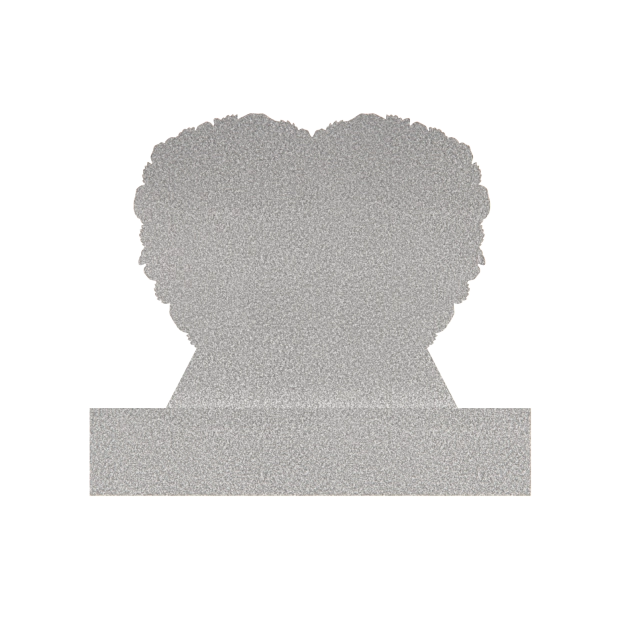 1201114 - Heart Shaped Child Memorial with Roses and Butterfly