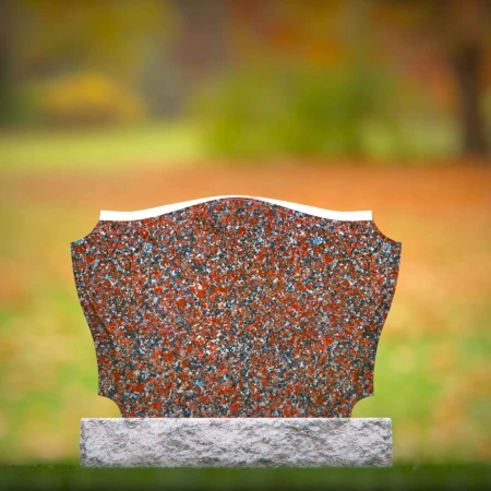 1747 - Ornate Granite Memorial Headstone – A Lasting Tribute of Elegance