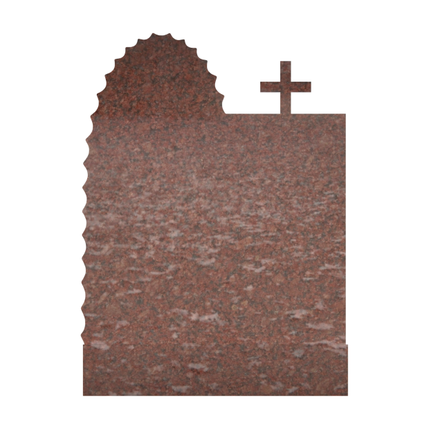 1205044 - Aufrechter Grabstein mit Kreuz und Jungfrau Maria Gravur für religiöse Zwecke