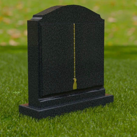 1671 - Elegant Memorial Headstone with Gold Detailing – A Lasting Tribute - 6