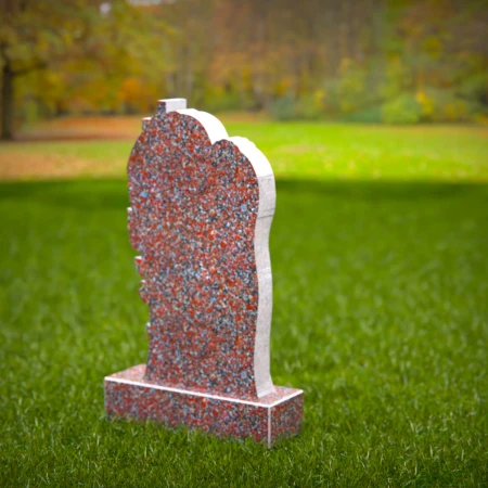 1542 - Heartfelt Rose Tribute Headstone - 7