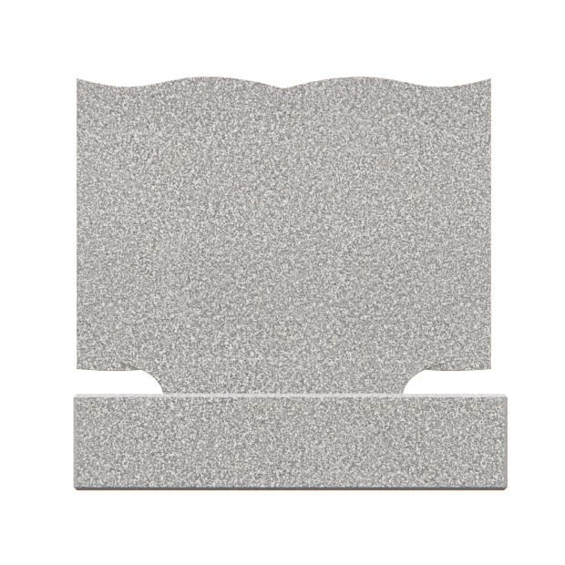 1208160 - Elegant Double Upright Jewish Headstone with Eternal Flame      