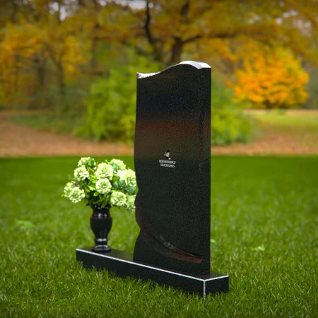 1407 - Elegant Modern Headstone with Unique Design for Lasting Memorial - 43