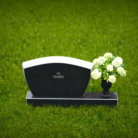 1353 - Modern Granite Headstone – Elegant and Lasting Memorial - 44