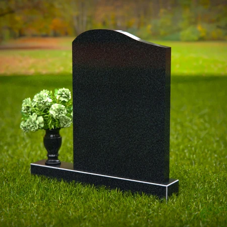 1328 - Timeless Upright Headstone with Rounded Top - 50