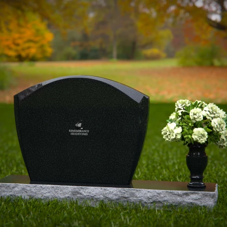 1356 - Classic Arched Granite Headstone – A Timeless Memorial