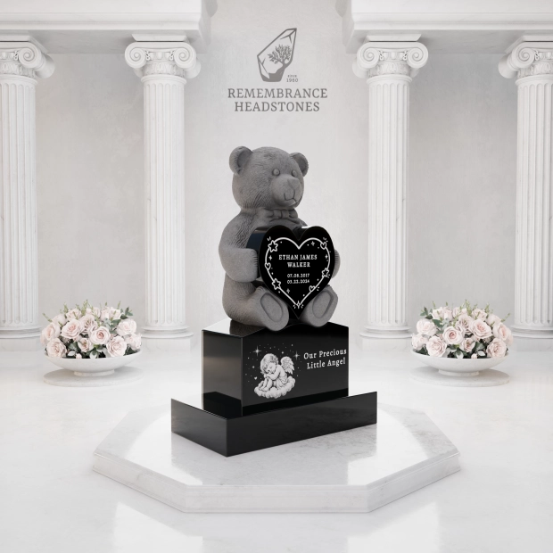 Luxury Teddy Bear Heart Child Memorial