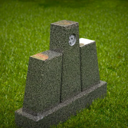 1403 - Triangular Tribute Memorial with Star of David - 2