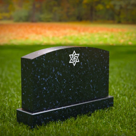 1392 - Jewish Memorial Headstone with Star of David - 1