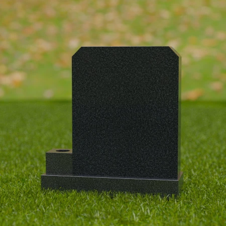 1689 - Traditional Memorial Headstone with a Built-in Vase – A Classic Tribute