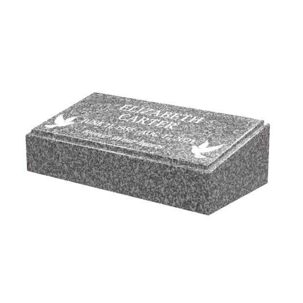 1403135 - Peaceful Bevel Gravestone with Loving Details