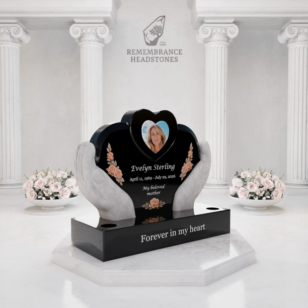 Luxury Heart in Caring Hands Memorial