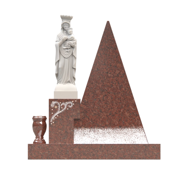 1205126 - Monumento Pirámide con Estatua de la Virgen María
