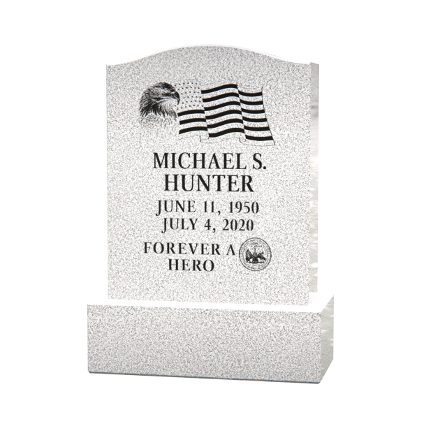 1201011 - Lápida Tradicional Vertical con Arco Suave