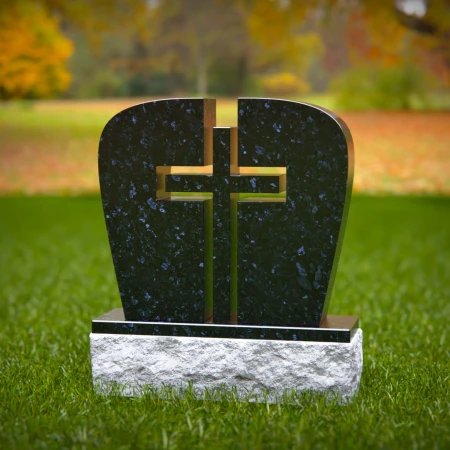 1748 - Split Cross Memorial Headstone – A Symbol of Faith and Unity - 8