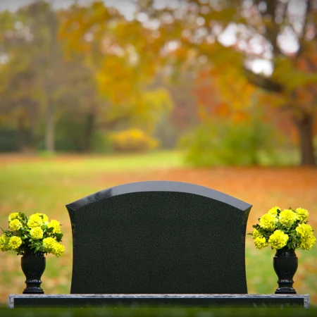 1309 - Arched Granite Headstone