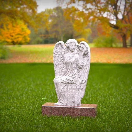 1528 - Graceful Angel Memorial Headstone