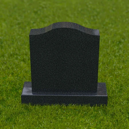 1718 - Classic Memorial Headstone with Curved Top - 2