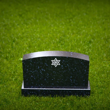 1392 - Jewish Memorial Headstone with Star of David - 8