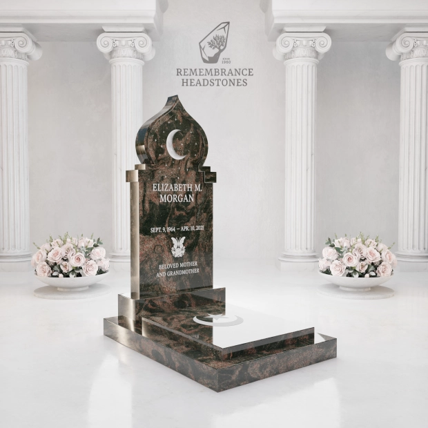 Luxury Islamic Crescent Ledger Memorial