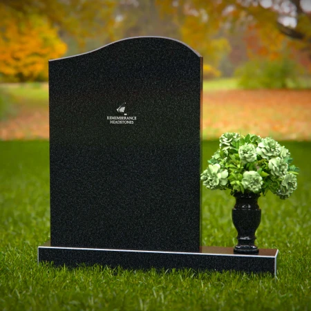 1328 - Timeless Upright Headstone with Rounded Top - 56