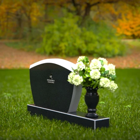 1353 - Modern Granite Headstone – Elegant and Lasting Memorial - 40