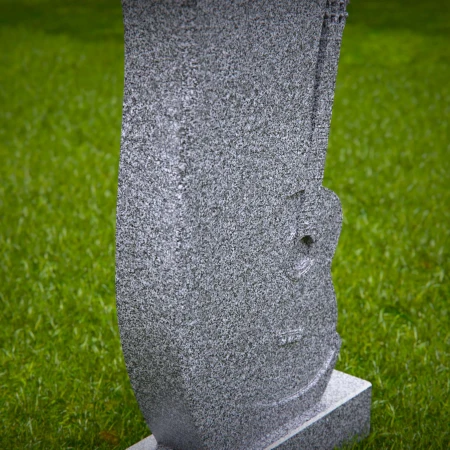 1500 - Granite Memorial Headstone with Guitar Carving - 7