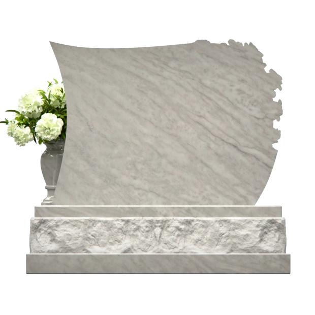 1204038 - Elegantes Granit-Herz-Denkmal mit Blumen- und Schmetterlingsdesign