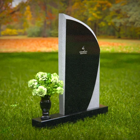 1345 - Elegant Slant Memorial Headstone - 34