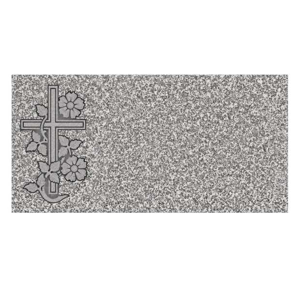 1105151 - Flaches Grabstein mit religiösem Motiv