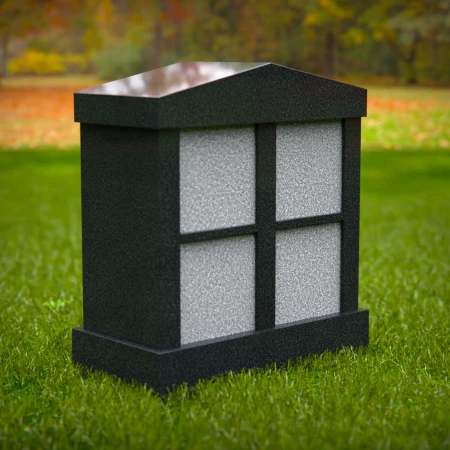 1623 - Elegant Columbarium Memorial with Four Niche Compartments