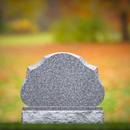 1760 - Classic Curved Memorial Headstone – A Graceful Tribute to Remembrance