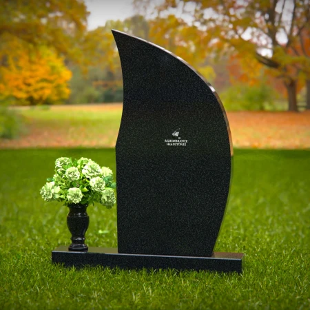 1354 - Sleek Contemporary Headstone – Timeless Tribute in Granite