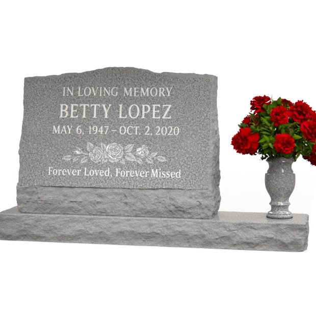 1301002 - Lápida de Granito de Elegancia Rústica