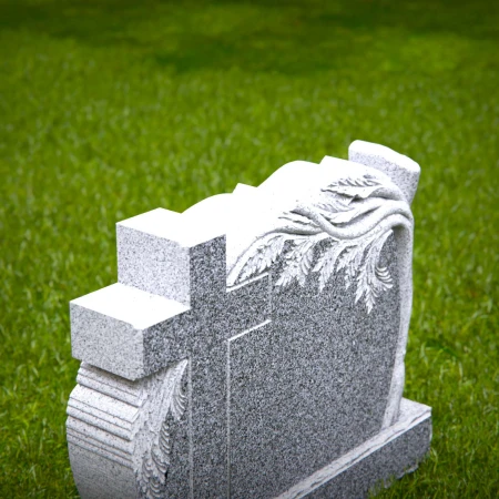 1515 - Granite Headstone with Tree of Life and Cross Design - 4