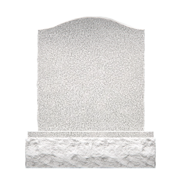 1201013 - Lápida Cristiana de Granito Vertical con Cruz, Rosario y Lirios