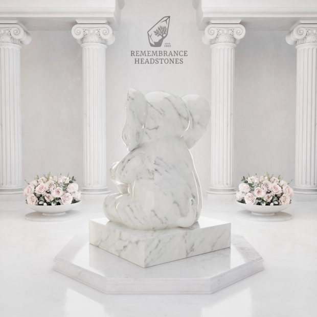 Luxury Baby Elephant Children's Granite Memorial