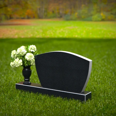 1353 - Modern Granite Headstone – Elegant and Lasting Memorial - 56