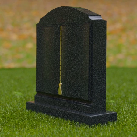 1671 - Elegant Memorial Headstone with Gold Detailing – A Lasting Tribute - 4