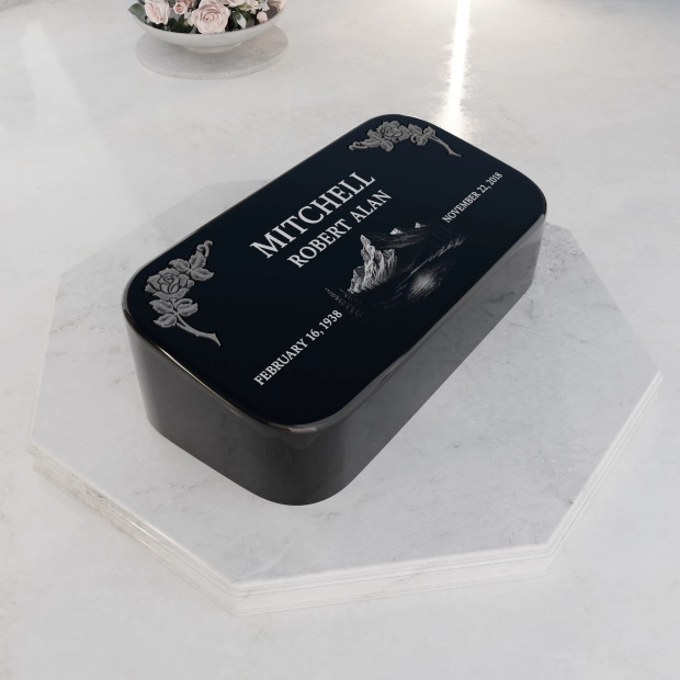 Luxury Pillow-Top Granite Grave Marker