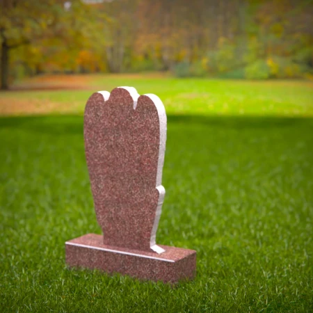 1528 - Graceful Angel Memorial Headstone - 6