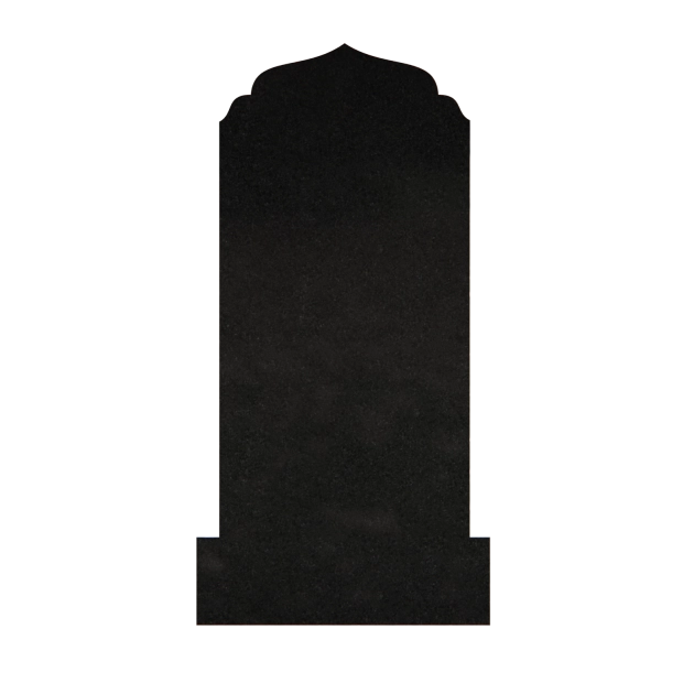 1201091 - Upright Granite Monument With Mosque Dome and Crescent Engraving